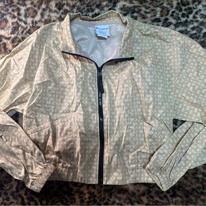 Champion Women's Patterned Beige Bomber Jacket